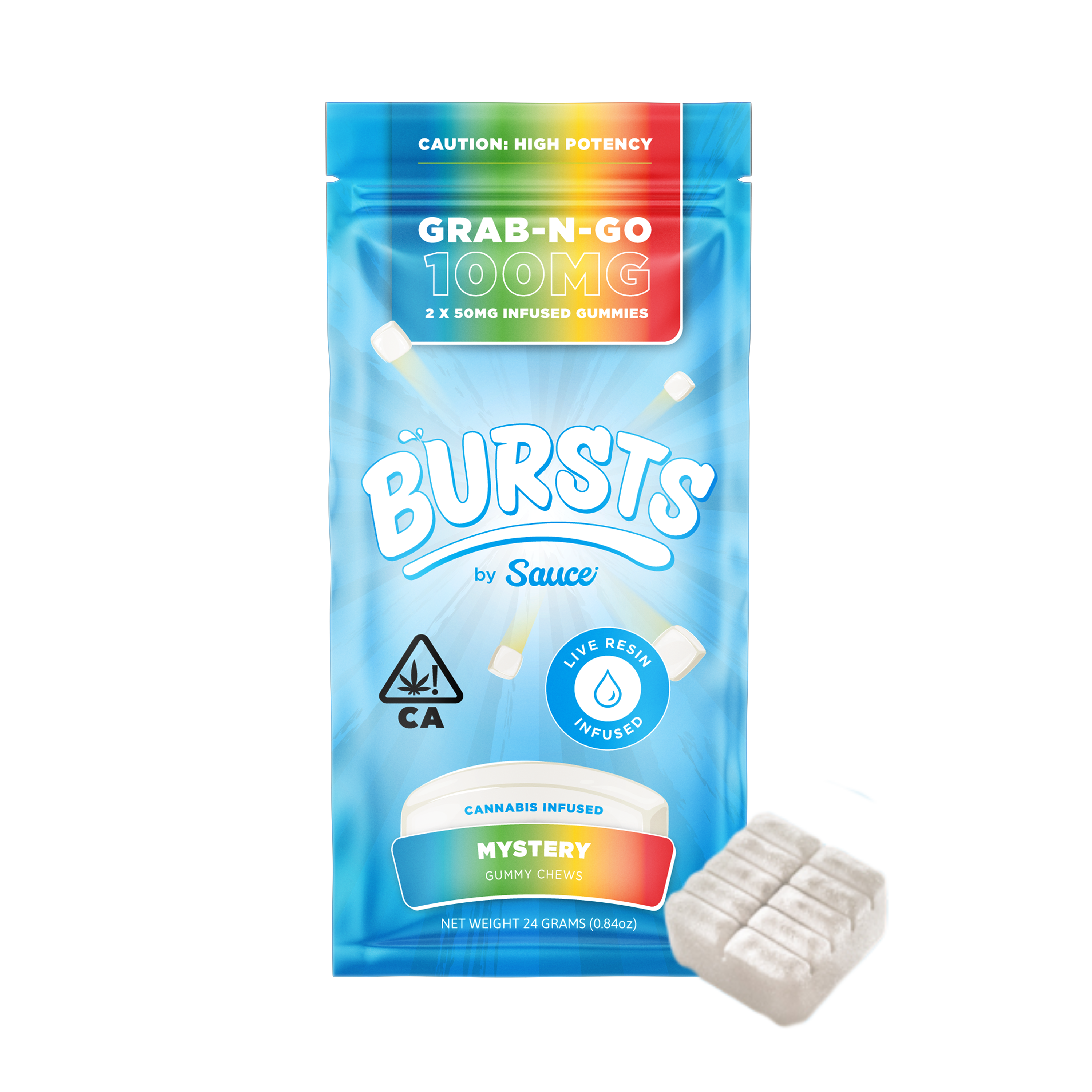 Bursts Mystery - 200MG Live Resin Infused Edibles